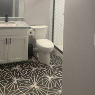 Bathroom with Custom Tile